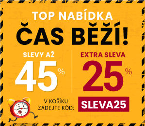 Slevy až 45 % + navíc 25 %