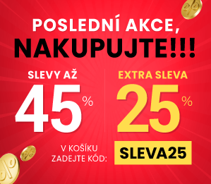 Slevy až 45 % + navíc 25 %