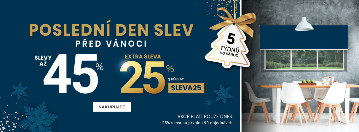 Slevy až 45% + navíc 25 %