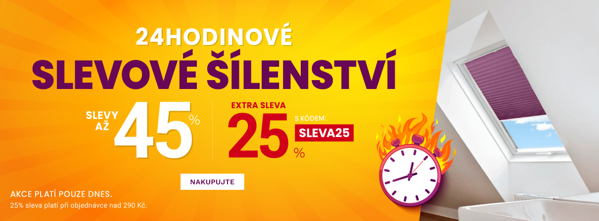 Slevy až 45 % + navíc 25 %