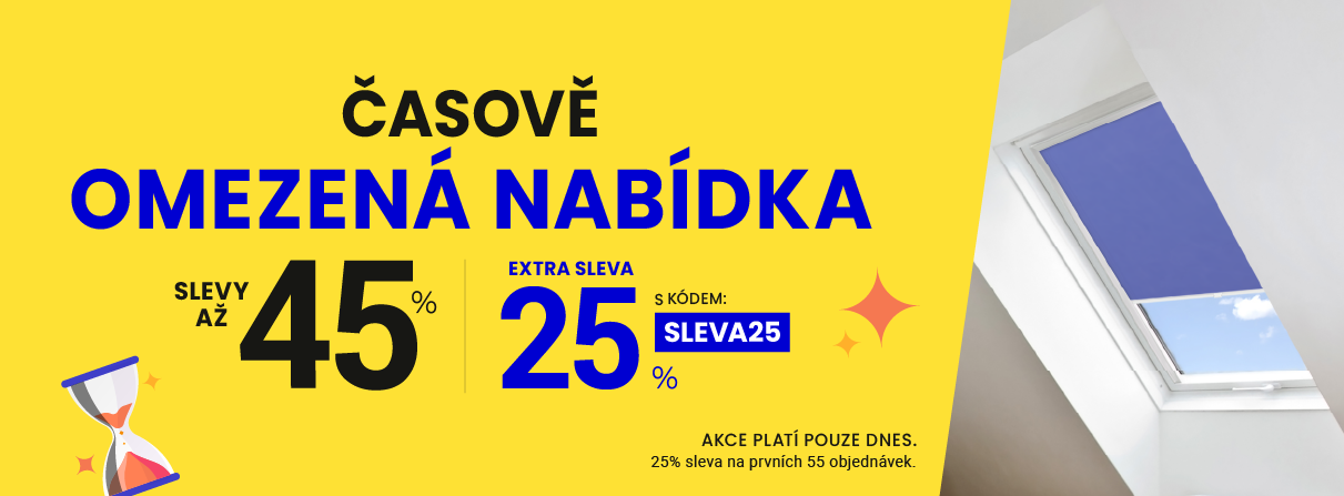 Slevy až 45 % + navíc 25 %