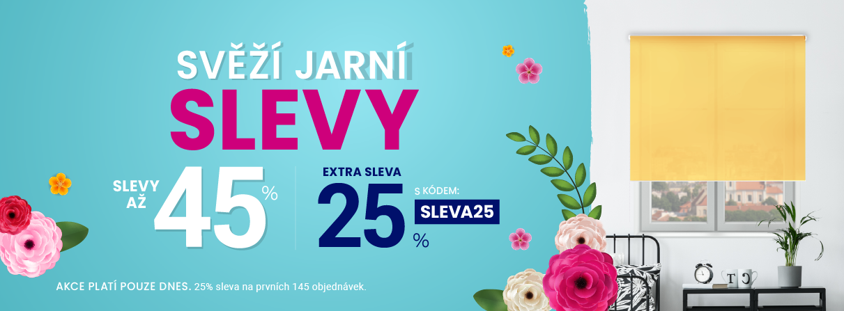 Slevy až 45 % + navíc 25 %