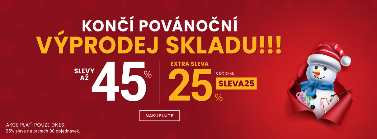 Slevy až 45 % + navíc 25 %