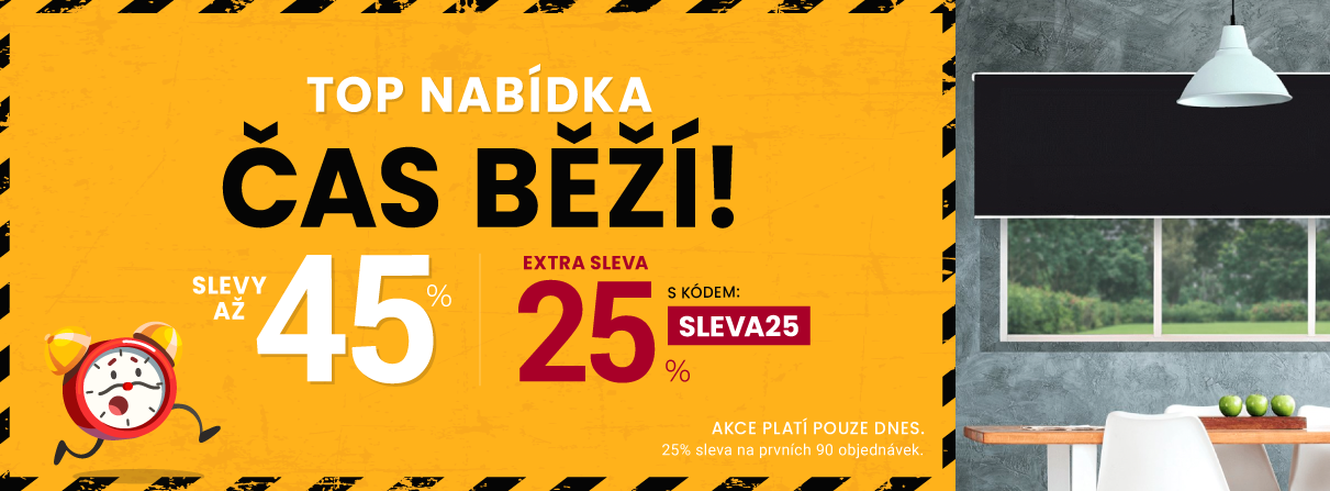 Slevy až 45 % + navíc 25 %