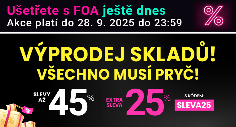 Slevy až 45 % + navíc 25 %