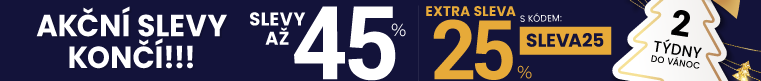 Slevy až 45 % + navíc 25 %
