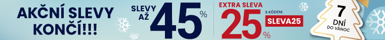 Slevy až 45 % + navíc 25 %