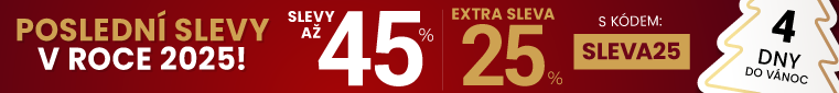 Slevy až 45 % + navíc 25 %
