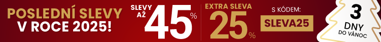 Slevy až 45 % + navíc 25 %