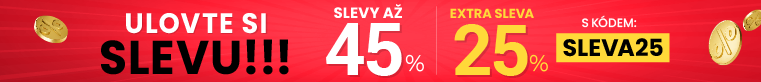 Slevy až 45 % + navíc 25 %