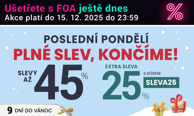 Slevy až 45 % + navíc 25 %