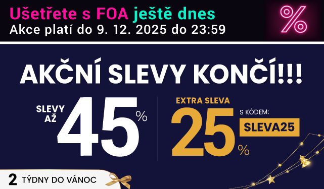 Slevy až 45 % + navíc 25 %