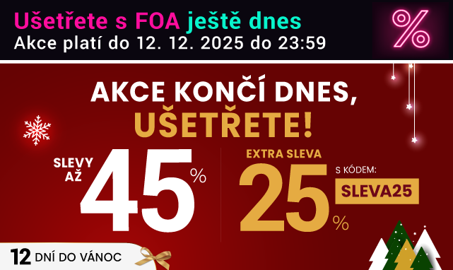 Slevy až 45 % + navíc 25 %