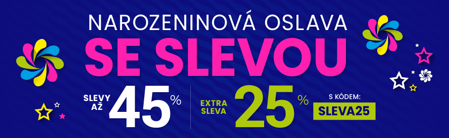 Slevy až 45 % + navíc 25 %