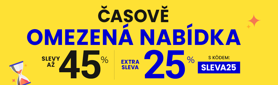 Slevy až 45 % + navíc 25 %