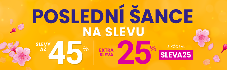 Slevy až 45 % + navíc 25 %