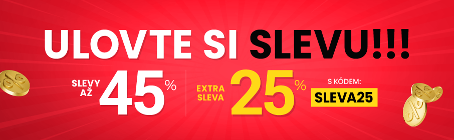 Slevy až 45 % + navíc 25 %