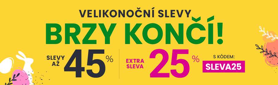 Slevy až 45 % + navíc 25 %