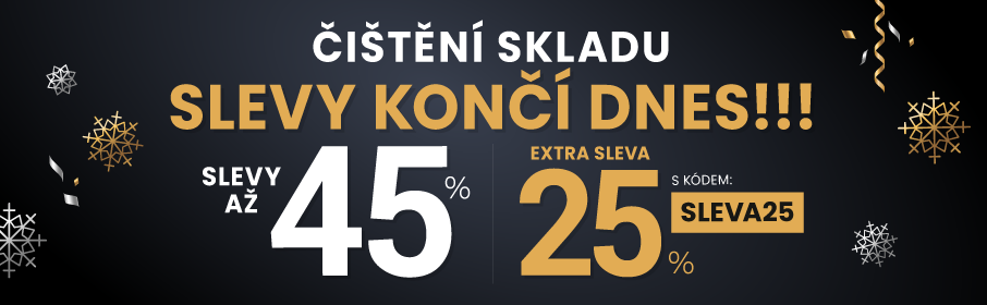 Slevy až 45 % + navíc 25 %