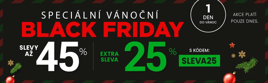 Slevy až 45 % + navíc 25 %