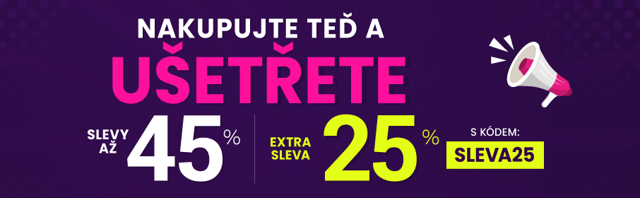 Sleva až 45 % + navíc 25 %