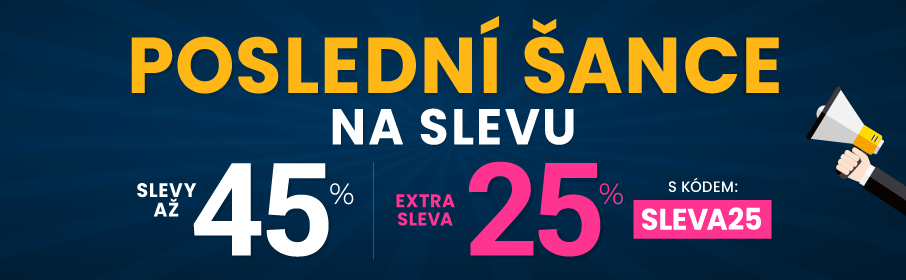 Slevy až 45 % + navíc 25 %