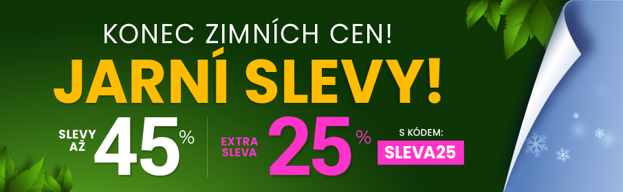 Slevy až 45 % + navíc 25 %