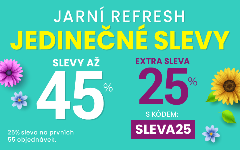 Slevy až 45 % + navíc 25 %