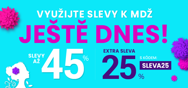 Slevy až 45 % + navíc 25 %