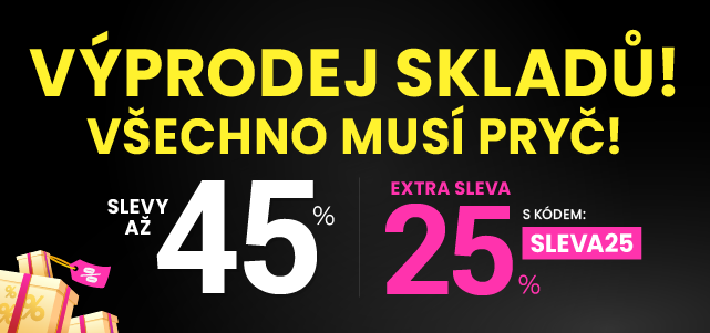 Slevy až 45 % + navíc 25 %