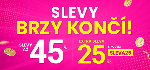 Slevy až 45 % + navíc 25 %
