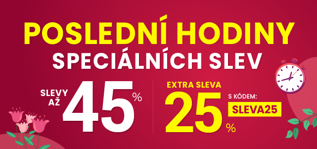 Slevy až 45 % + navíc 25 %
