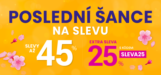 Slevy až 45 % + navíc 25 %
