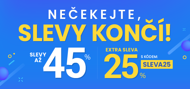 Slevy až 45 % + navíc 25 %