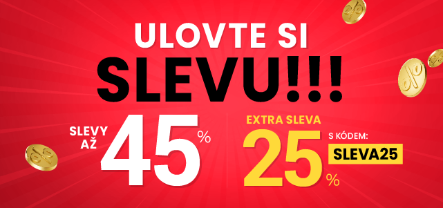 Slevy až 45 % + navíc 25 %