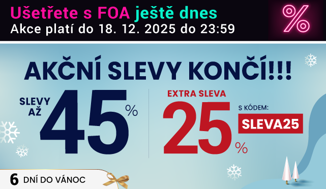 Slevy až 45 % + navíc 25 %