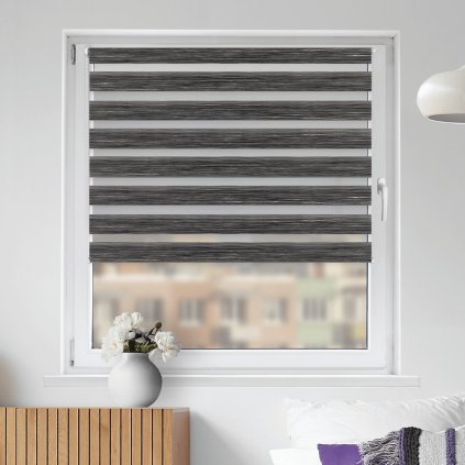 Roleta Den a noc, STANDARD, Přírodní tmavě šedý kámen, AA 110n detail (1)