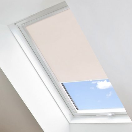Roleta Látková na střešní okna, s profilem Classic, BASIC, Béžová, LT 103 detail