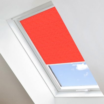 Roleta Látková na střešní okna Velux, BASIC, Světle oranžový melír, LS 104 detail