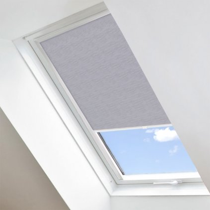 Roleta Látková na střešní okna Velux, BASIC, Světle šedý melír, LS 105 detail