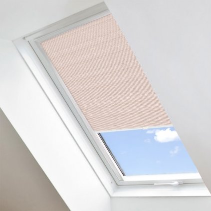Roleta Látková na střešní okna Fakro, PREMIUM, Světle béžová, LSA 101 detail