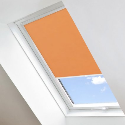 Roleta Látková na střešní okna STANDARD, Tmavě oranžová, LE 105