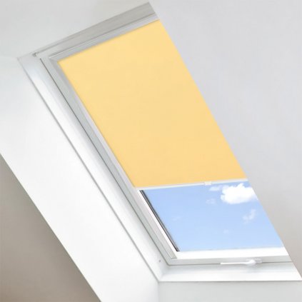 Roleta Látková na střešní okna Fakro, STANDARD, Hořčičná žlutá, LM 059 detail