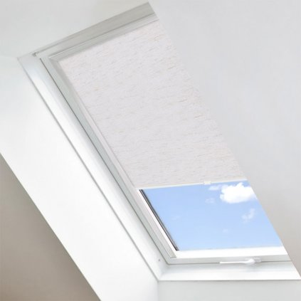 Roleta Látková na střešní okna Velux, STANDARD, Světle šedý melír, LM 064 detail