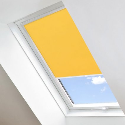 Roleta Látková na střešní okna Velux, STANDARD, Sytě oranžová, LE 104 detail