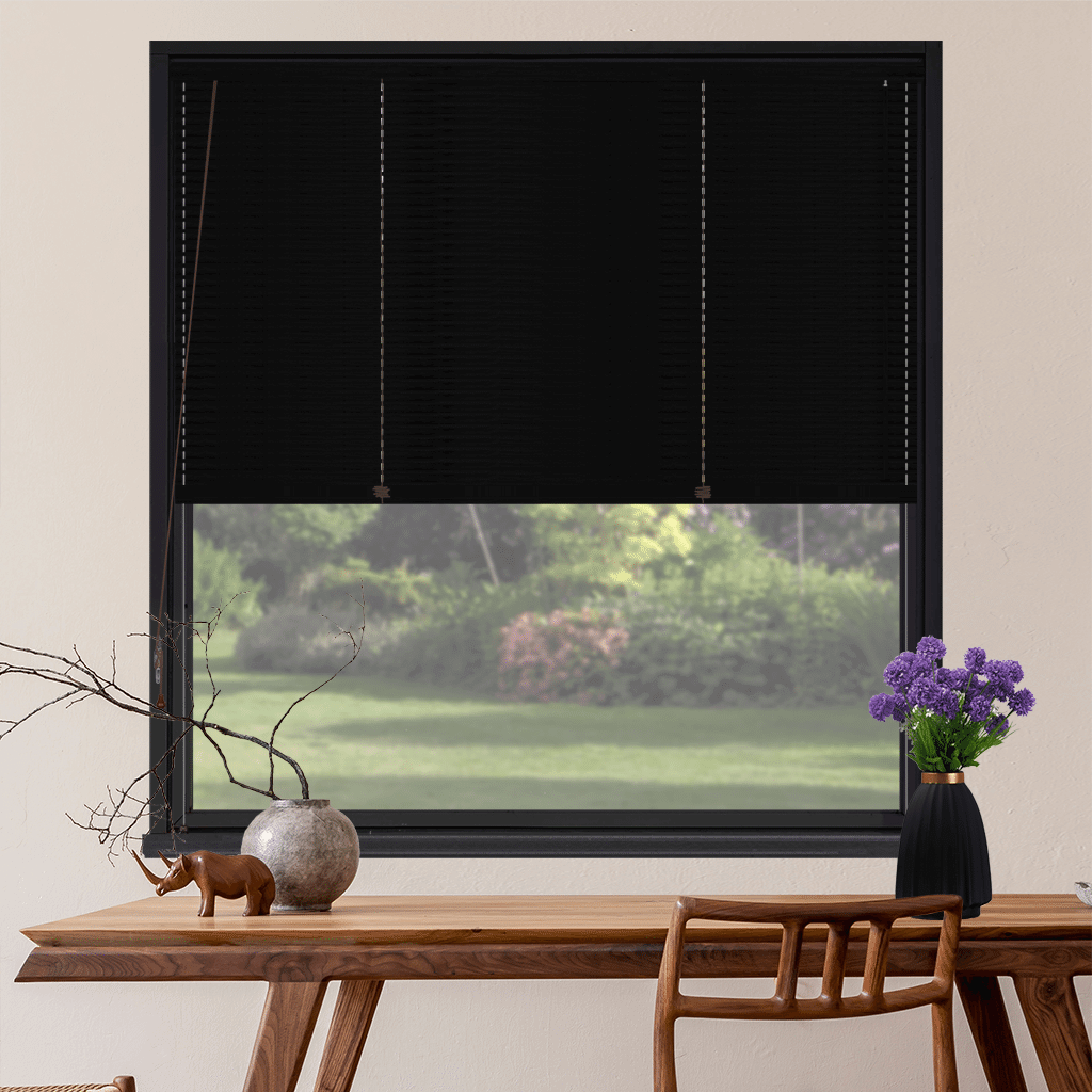 Bambusové žaluzie, STANDARD, Černá, B 208 Šířka: 50 cm, Výška: 60 cm
