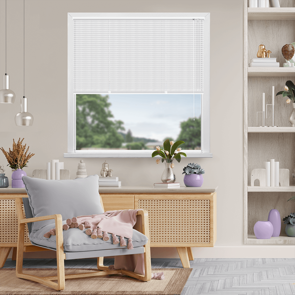 Hliníková žaluzie Classic 25, Dírkovaná Bílá, Z 002 Šířka: 85 cm, Výška: 120 cm, horizontální