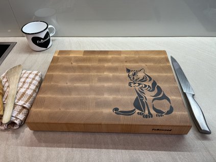 Kuchyňské prkénko - Kočka