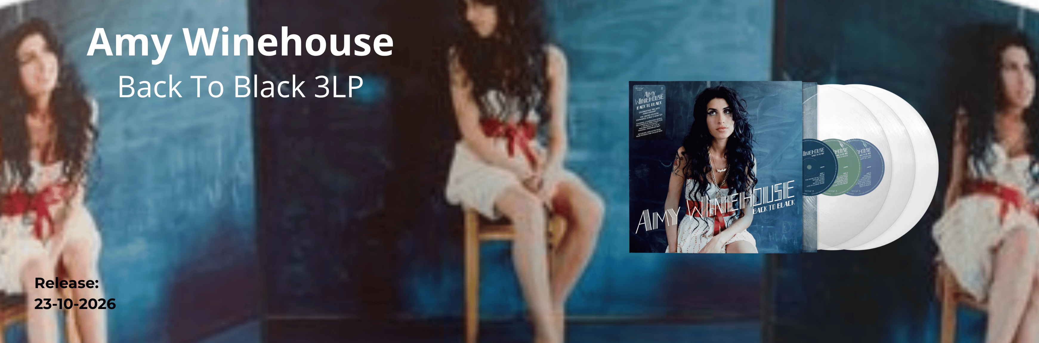 Amy Winehouse, Back To Black Box Set (20th Anniversary, Limited Crystal Clear Vinyl) - 3LP