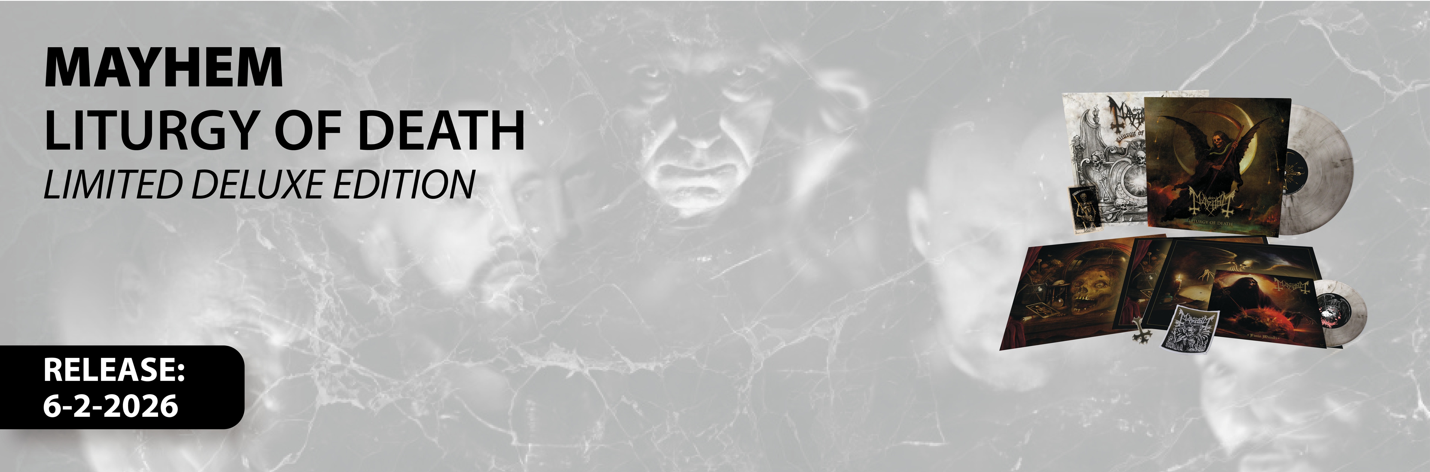 Mayhem - Liturgy of death, Limited deluxe edition, LP